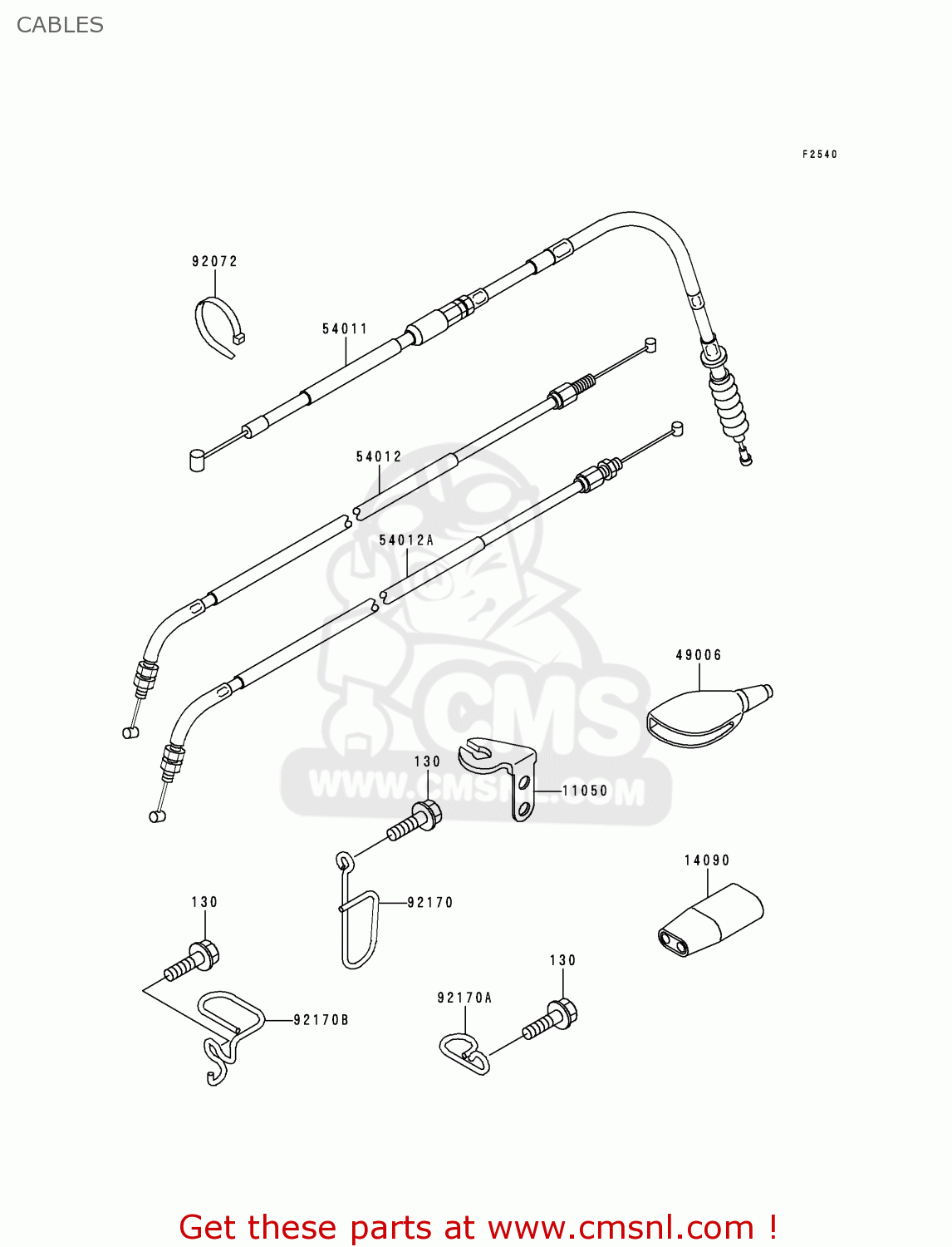CABLES KL250G4 SUPER SHERPA 2000 USA CANADA