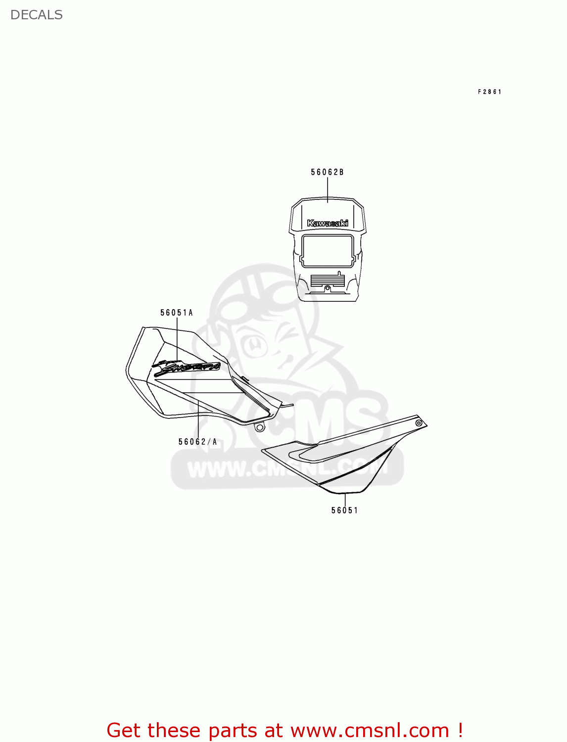 DECALS KL250G4 SUPER SHERPA 2000 USA CANADA