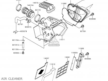 AIR CLEANER - KL250G4 SUPER SHERPA 2000 USA CANADA