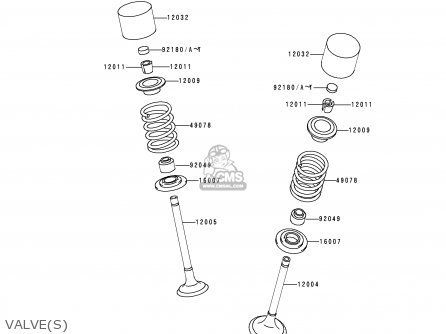 VALVE(S) - KL250G4 SUPER SHERPA 2000 USA CANADA
