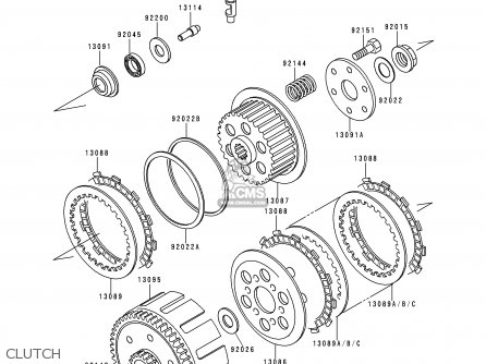 CLUTCH - KL250G4 SUPER SHERPA 2000 USA CANADA