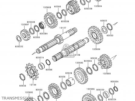 TRANSMISSION - KL250G4 SUPER SHERPA 2000 USA CANADA