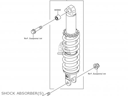 SHOCK ABSORBER(S) - KL250G4 SUPER SHERPA 2000 USA CANADA