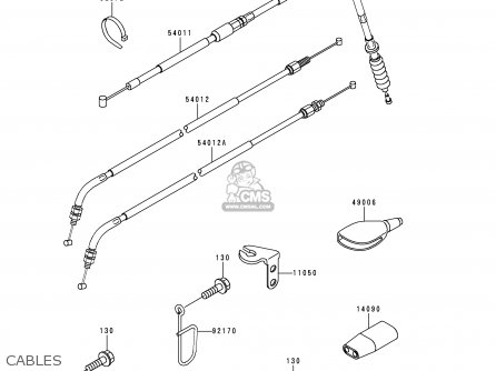 CABLES - KL250G4 SUPER SHERPA 2000 USA CANADA