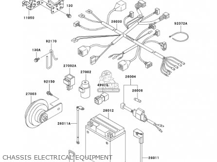 CHASSIS ELECTRICAL EQUIPMENT - KL250G5 SUPER SHERPA 2001 USA CANADA