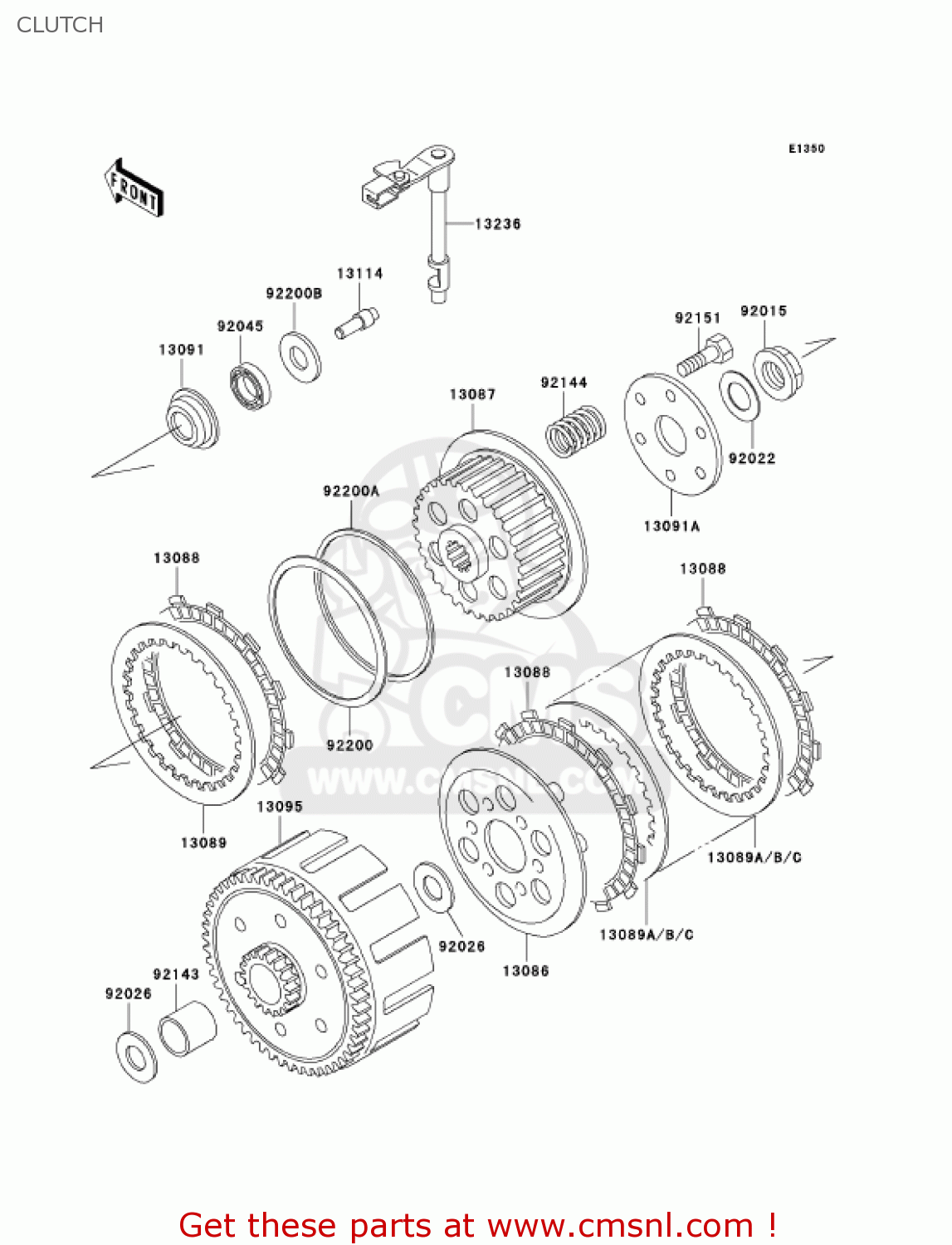 CLUTCH KL250G6 SUPER SHERPA 2002 USA CANADA