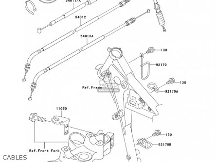 CABLES - KL250G6 SUPER SHERPA 2002 USA CANADA