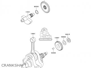 CRANKSHAFT - KL250G7 SUPER SHERPA 2003 USA CANADA