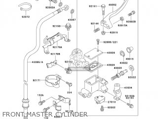 FRONT MASTER CYLINDER - KL250G7 SUPER SHERPA 2003 USA CANADA