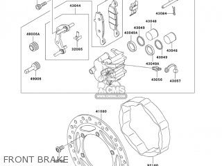 FRONT BRAKE - KL250G7 SUPER SHERPA 2003 USA CANADA