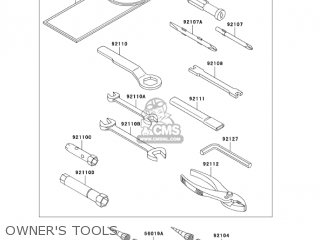 OWNER'S TOOLS - KL250G7 SUPER SHERPA 2003 USA CANADA