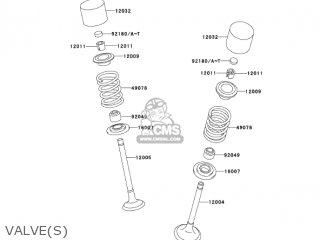 VALVE(S) - KL250G7 SUPER SHERPA 2003 USA CANADA