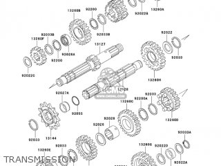 TRANSMISSION - KL250G7 SUPER SHERPA 2003 USA CANADA