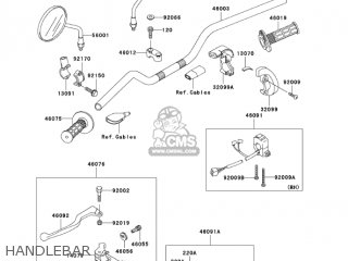 HANDLEBAR - KL250G7 SUPER SHERPA 2003 USA CANADA