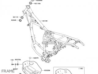 FRAME - KL250G7 SUPER SHERPA 2003 USA CANADA