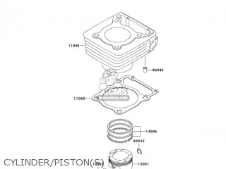 CYLINDER/PISTON(S) - KL250G7 SUPER SHERPA 2003 USA CANADA