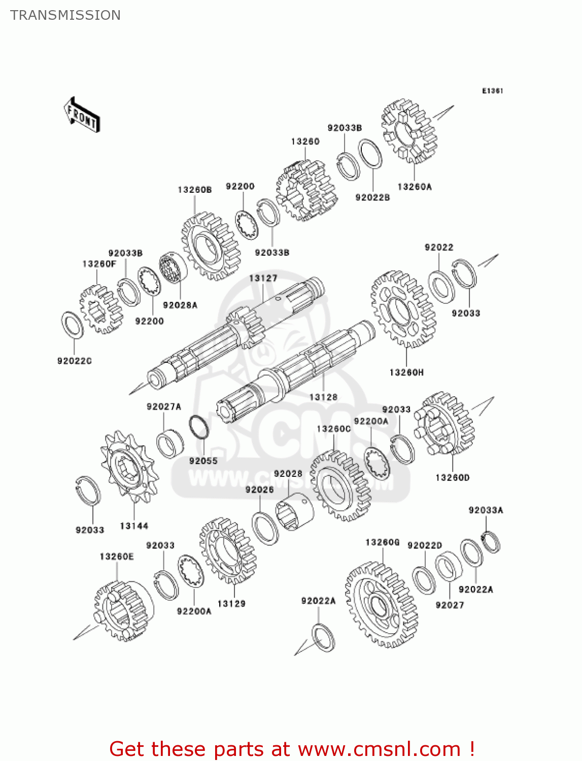 TRANSMISSION KL250G8 SUPER SHERPA 2004 CANADA