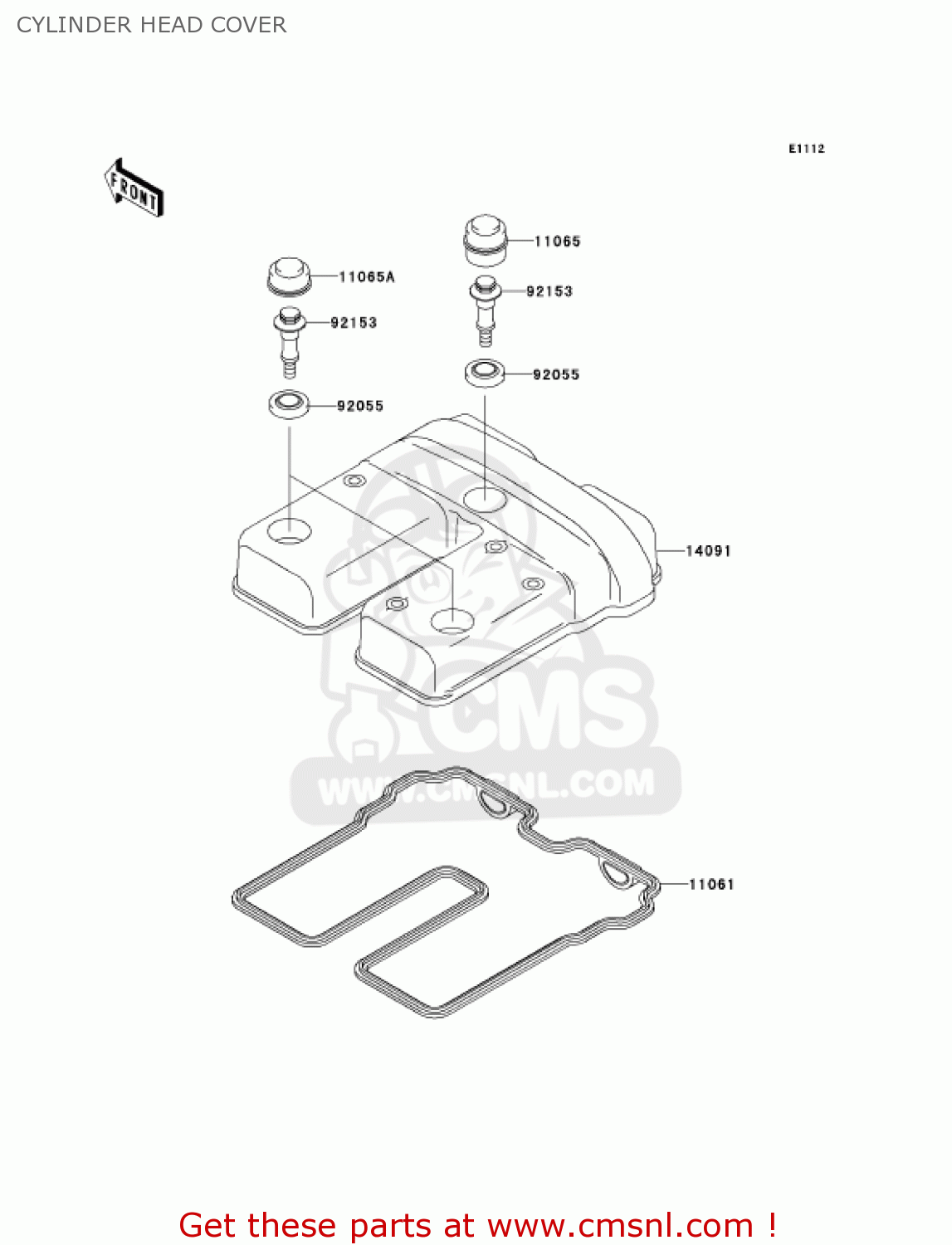 CYLINDER HEAD COVER KL250G8 SUPER SHERPA 2004 CANADA
