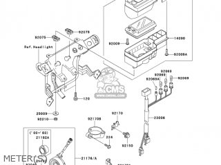 METER(S) - KL250G8 SUPER SHERPA 2004 CANADA