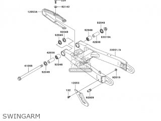 SWINGARM - KL250G8 SUPER SHERPA 2004 CANADA