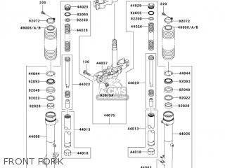 FRONT FORK - KL250G8 SUPER SHERPA 2004 CANADA