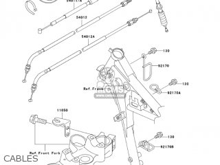 CABLES - KL250G8 SUPER SHERPA 2004 CANADA