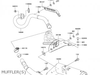 MUFFLER(S) - KL250G8 SUPER SHERPA 2004 CANADA