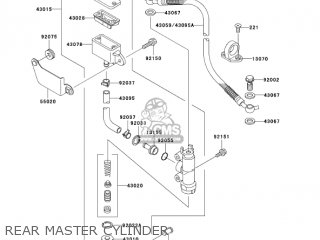 REAR MASTER CYLINDER - KL250G8 SUPER SHERPA 2004 CANADA
