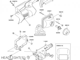 HEADLIGHT(S) - KL250G8 SUPER SHERPA 2004 CANADA