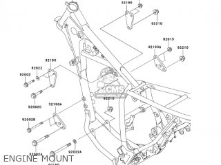ENGINE MOUNT - KL250G8 SUPER SHERPA 2004 CANADA