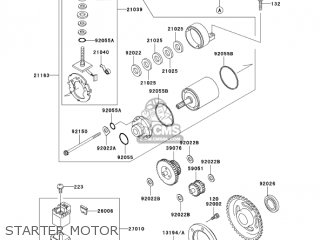STARTER MOTOR - KL250G8 SUPER SHERPA 2004 CANADA