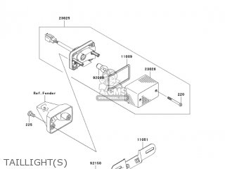 TAILLIGHT(S) - KL250G8 SUPER SHERPA 2004 CANADA