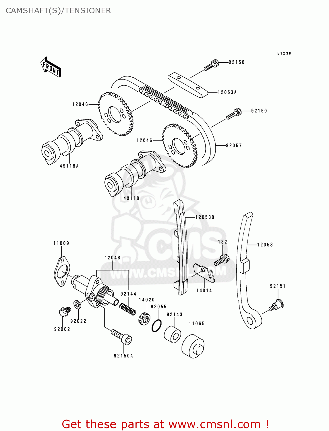 Kawasaki KL250H1 SUPER SHERPA 1997 GREECE CAMSHAFT(S)/TENSIONER buy