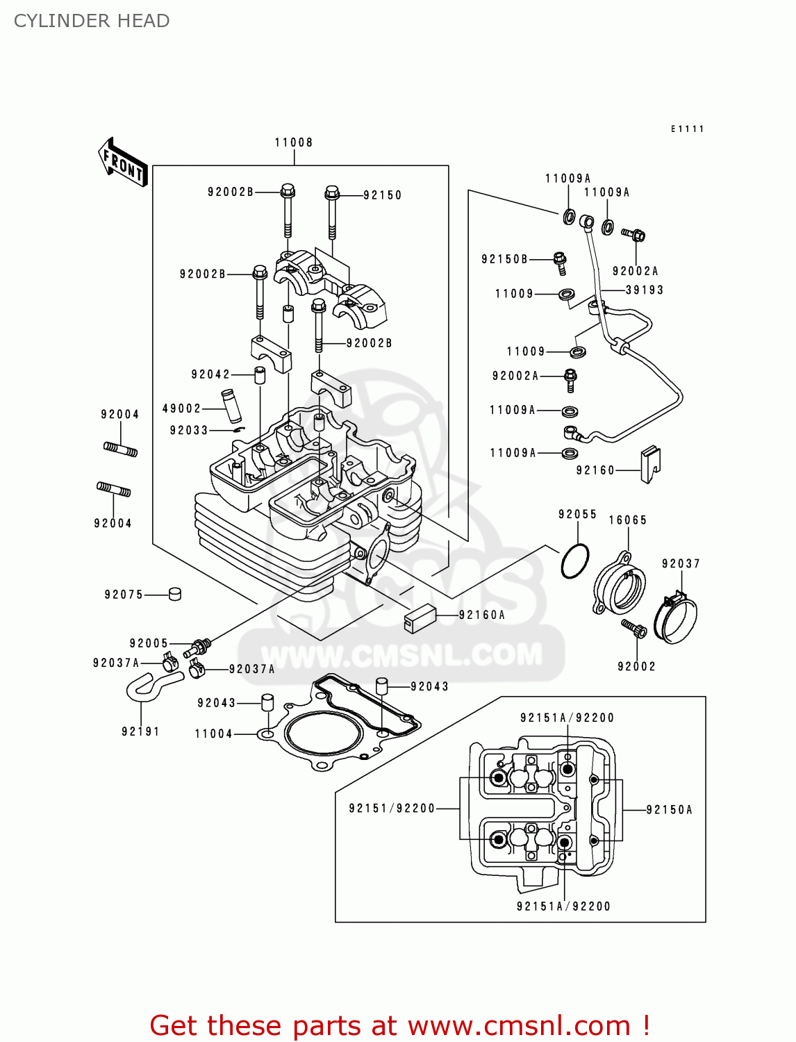 CYLINDER HEAD KL250H1 SUPER SHERPA 1997 GREECE