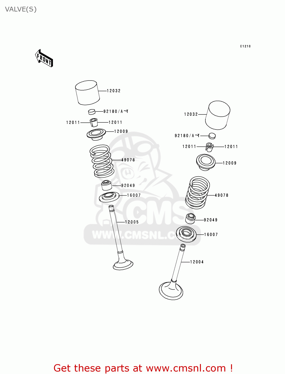 VALVE(S) KL250H1 SUPER SHERPA 1997 GREECE