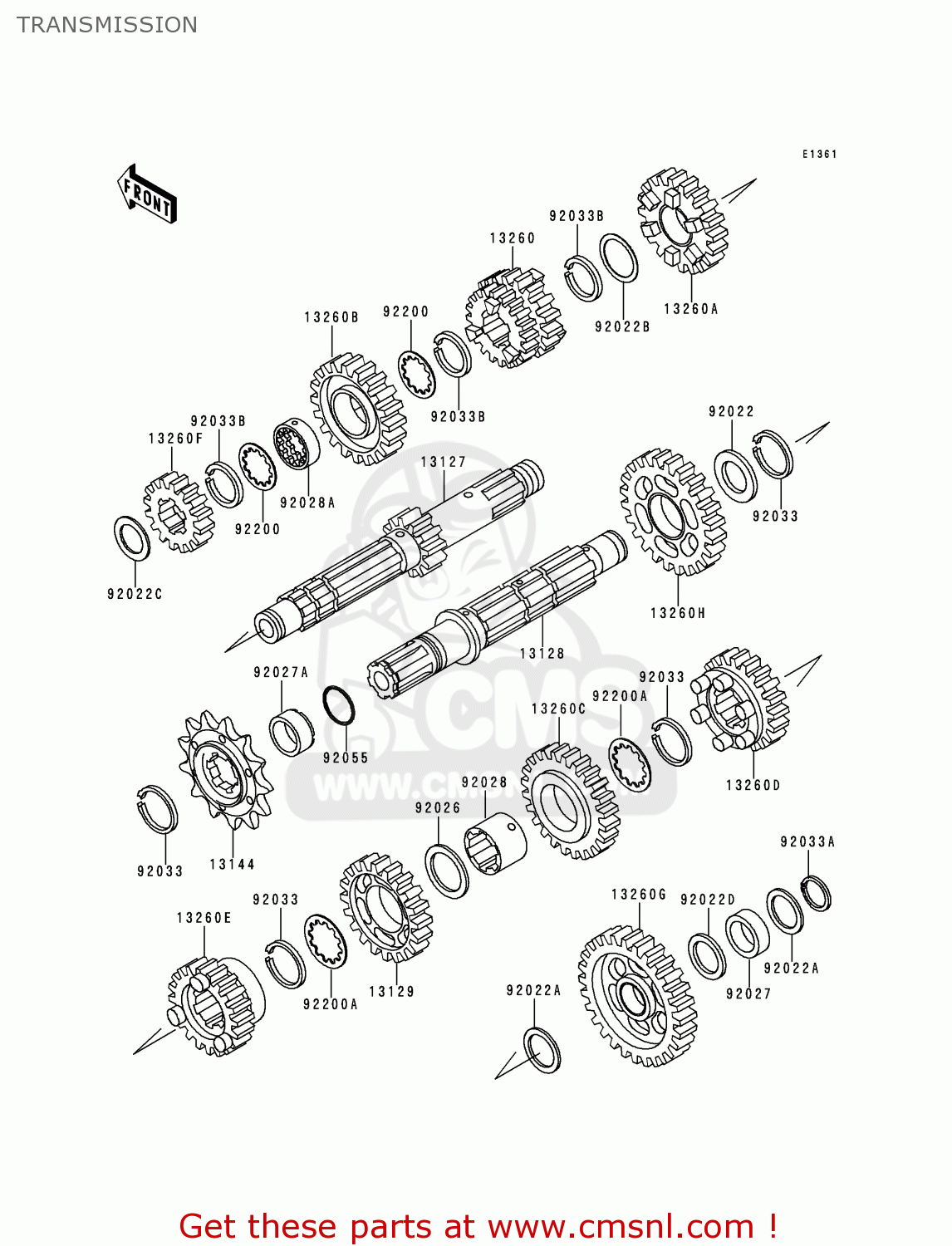 TRANSMISSION KL250H1 SUPER SHERPA 1997 GREECE