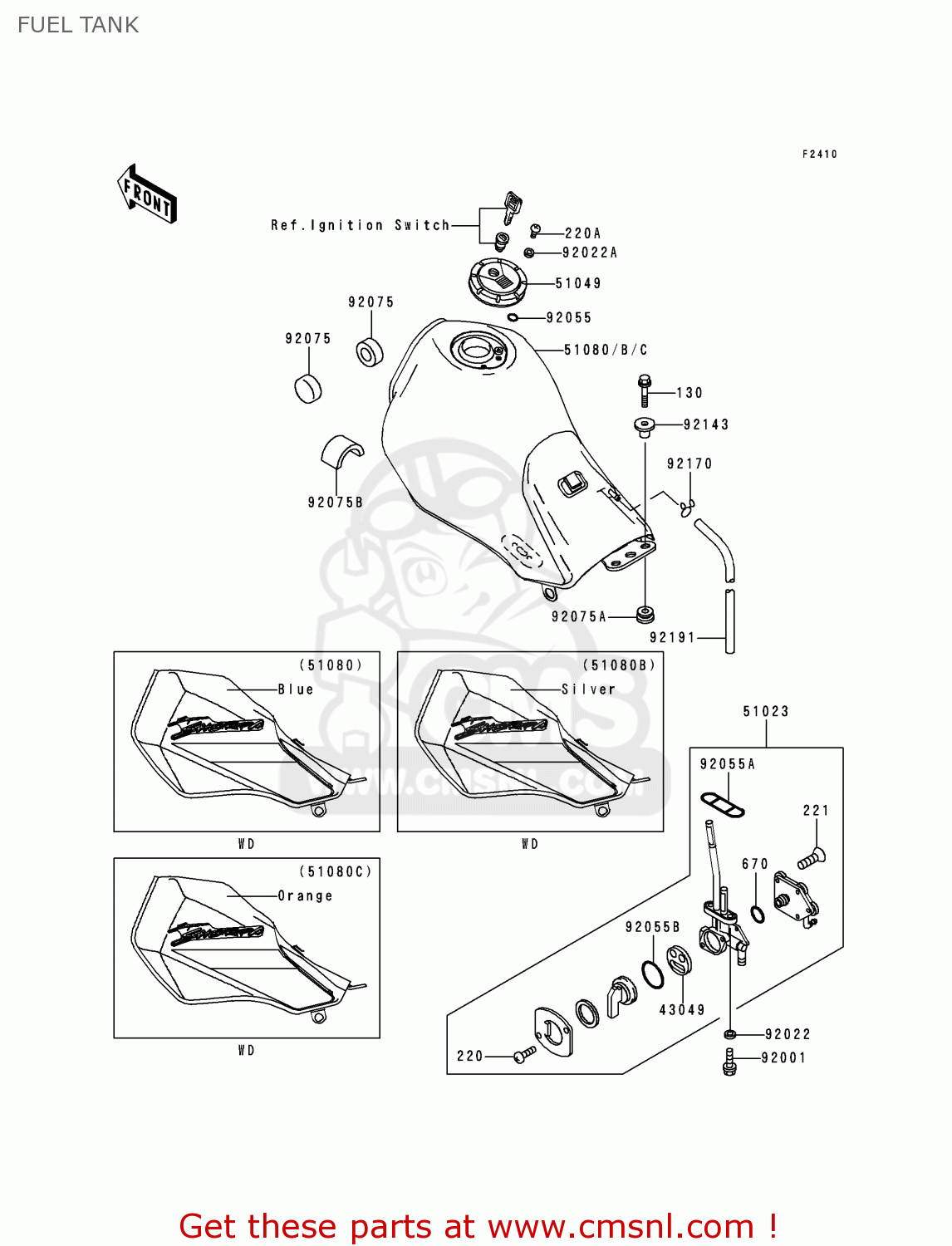 FUEL TANK KL250H1 SUPER SHERPA 1997 GREECE