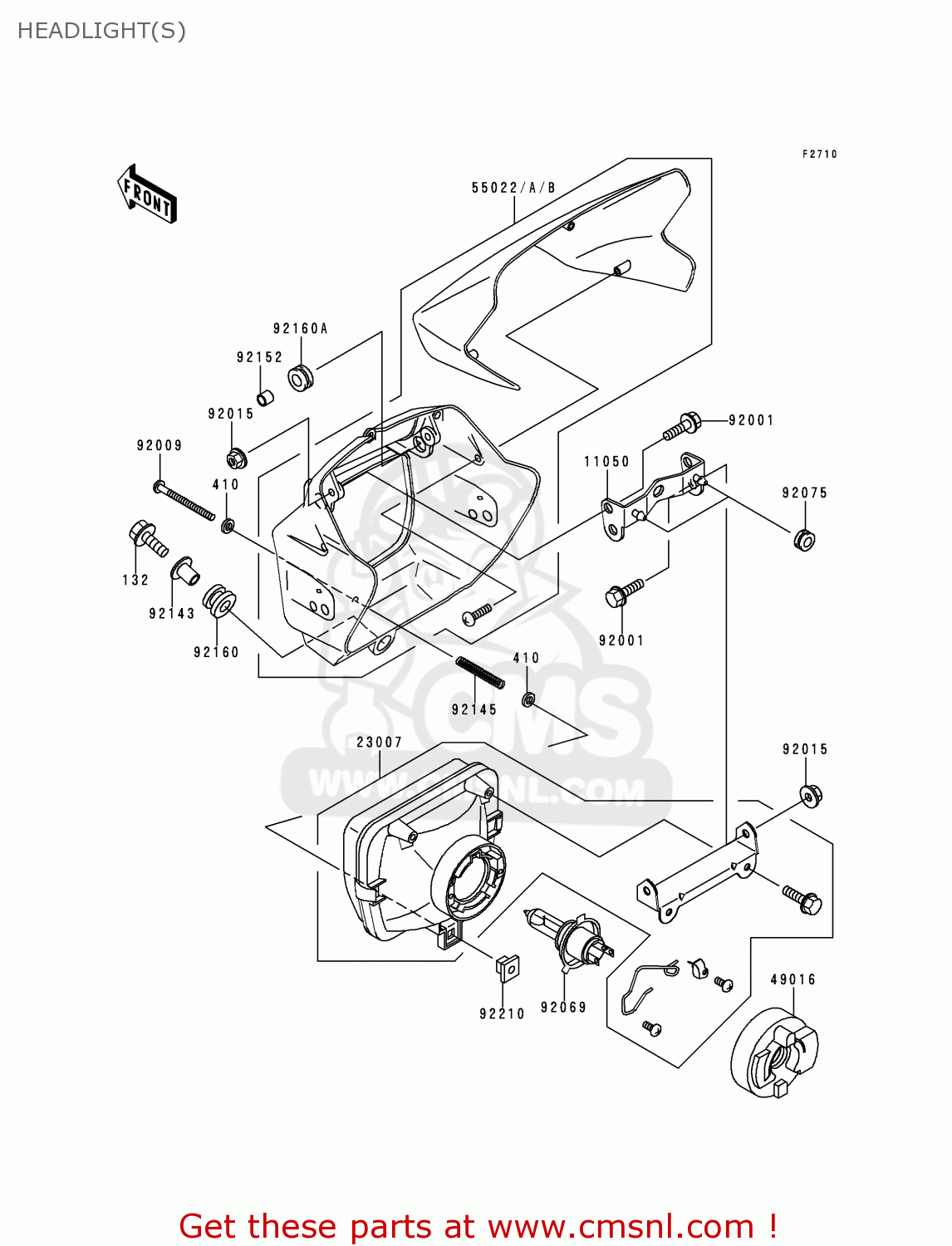 HEADLIGHT(S) KL250H1 SUPER SHERPA 1997 GREECE