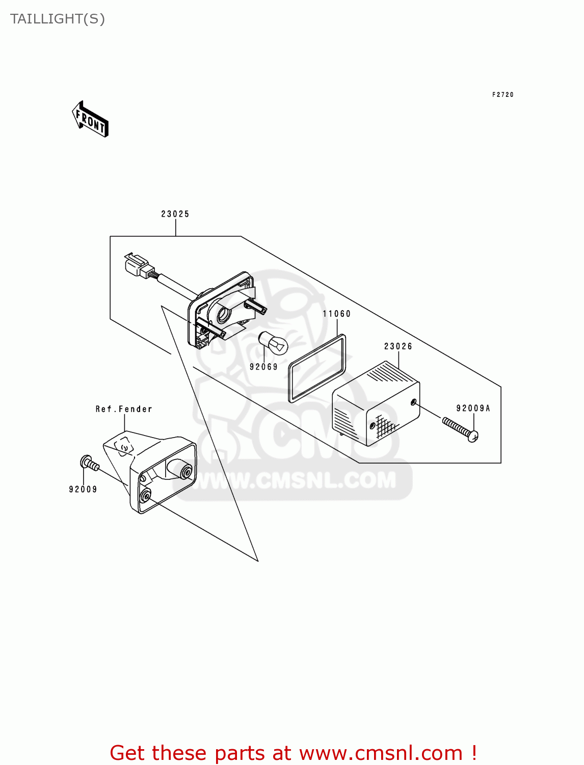 TAILLIGHT(S) KL250H1 SUPER SHERPA 1997 GREECE