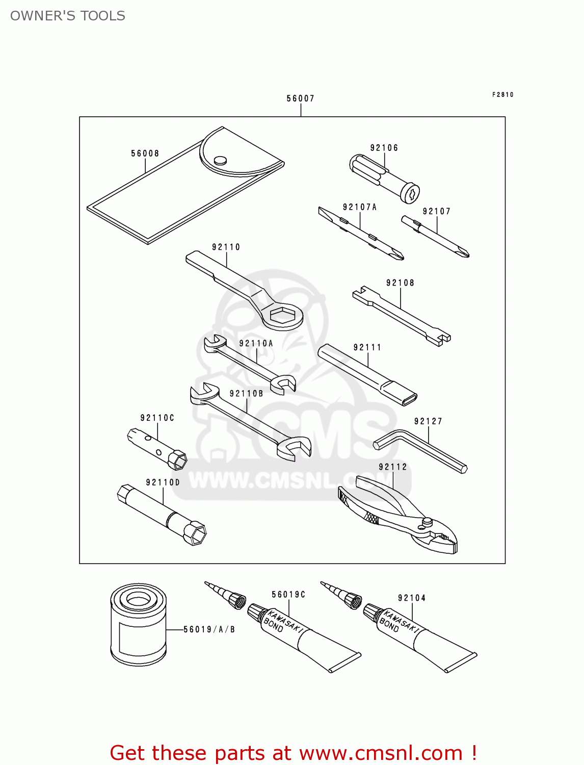 OWNER'S TOOLS KL250H1 SUPER SHERPA 1997 GREECE