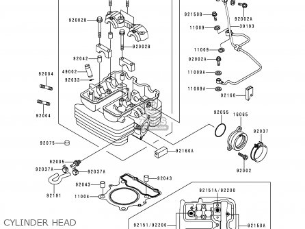 CYLINDER HEAD - KL250H1 SUPER SHERPA 1997 GREECE