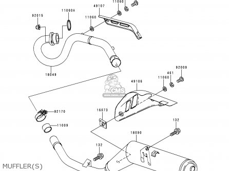MUFFLER(S) - KL250H1 SUPER SHERPA 1997 GREECE