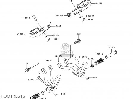 FOOTRESTS - KL250H1 SUPER SHERPA 1997 GREECE