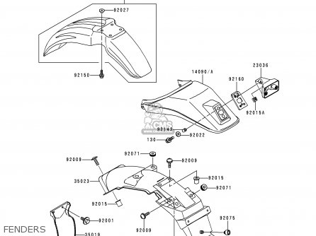 FENDERS - KL250H1 SUPER SHERPA 1997 GREECE