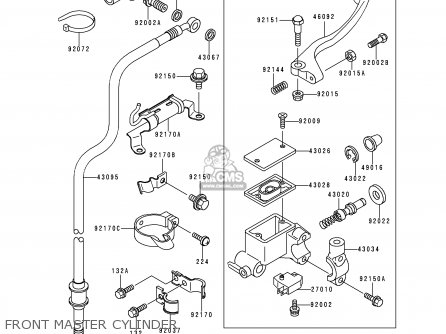 FRONT MASTER CYLINDER - KL250H1 SUPER SHERPA 1997 GREECE
