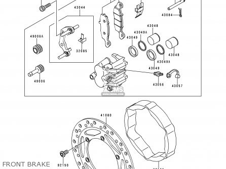 FRONT BRAKE - KL250H1 SUPER SHERPA 1997 GREECE