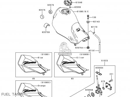 FUEL TANK - KL250H1 SUPER SHERPA 1997 GREECE
