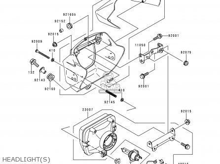 HEADLIGHT(S) - KL250H1 SUPER SHERPA 1997 GREECE