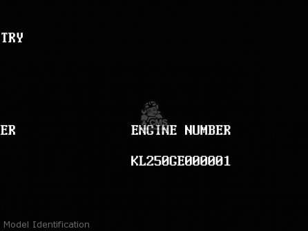 Model Identification - KL250H1 SUPER SHERPA 1997 GREECE