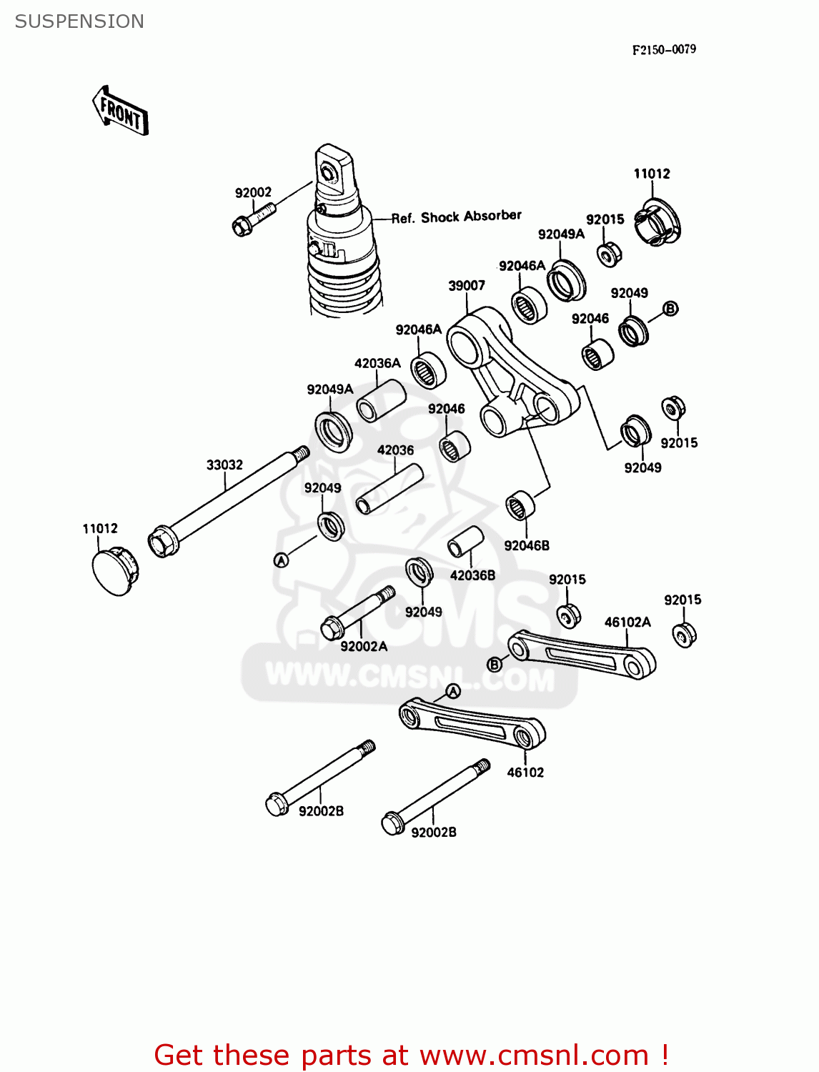 SUSPENSION KL500-A1 KLR500 1987 NORWAY AR